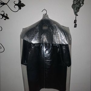 1017 ALYX 9sm Black double collar shirt ; zip up (AUTHENTIC)